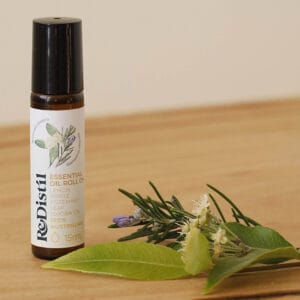 Lemon myrtle & rosemary leaf roll on